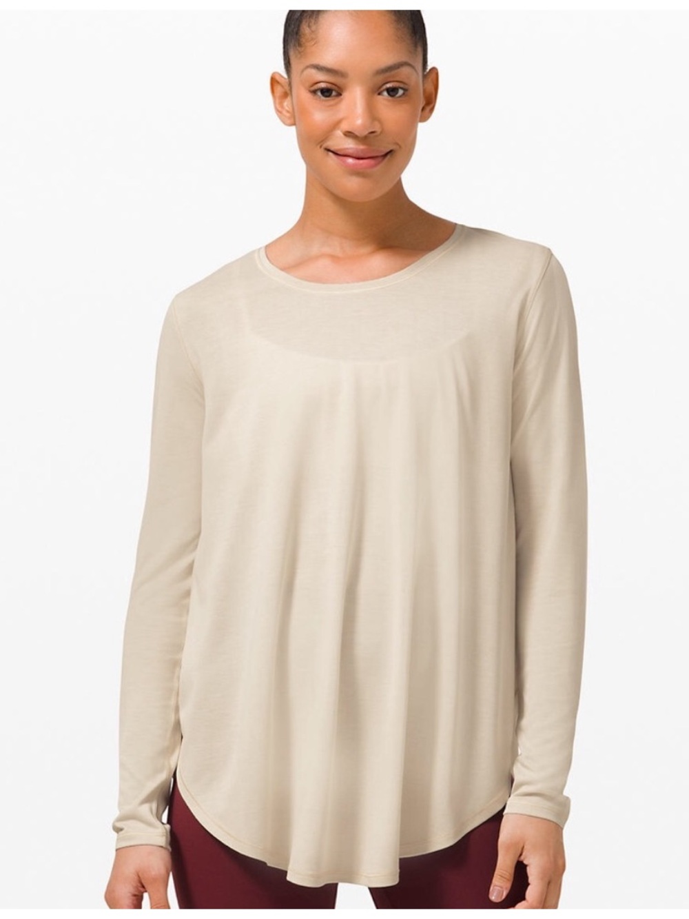 Lululemon Draped Bum Covering Long Sleeve